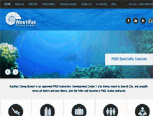 Tablet Screenshot of nautilusdivingkuwait.com